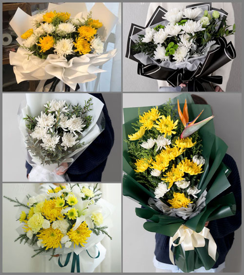 海南海口市秀英区石山镇北铺村白事花束代送
